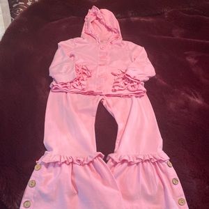 2pc Ruffle jacket/pant set